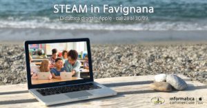 Scopri di più sull'articolo Evento “STEAM in Favignana”.  Tre giorni di didattica digitale Apple.